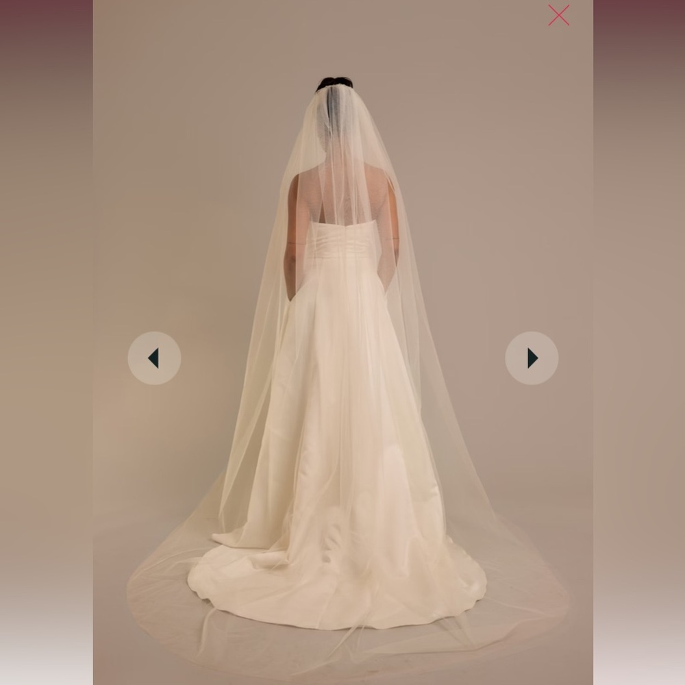 David’s Bridal Ivory Chapel Length Veil